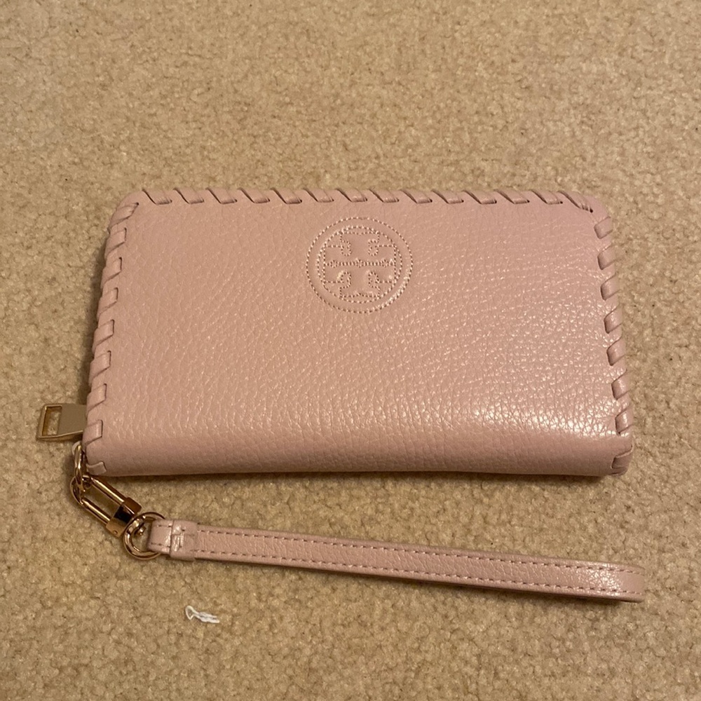 Tory Burch Light Pink Wristlet Wallet